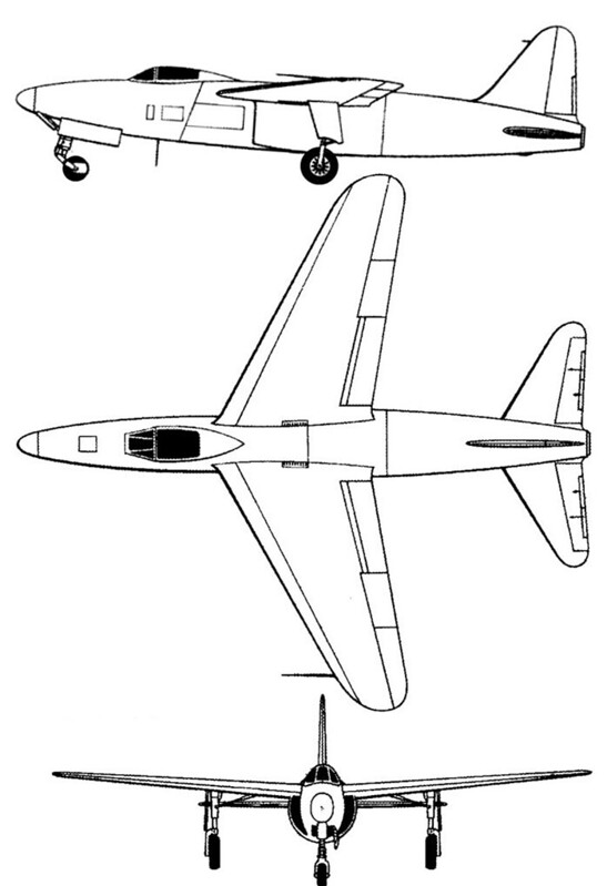 Plan 3 vues du Arsenal VG.90