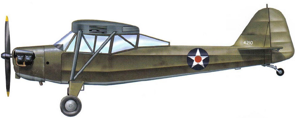 Profil couleur du Taylorcraft L-2 Grasshopper