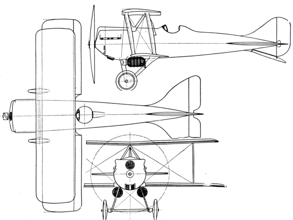 Plan 3 vues du Nieuport-Delage Ni-D.29