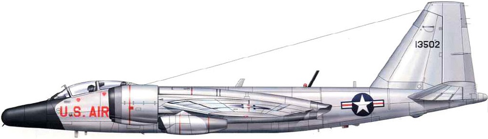 Profil couleur du General Dynamics WB-57 Night Intruder