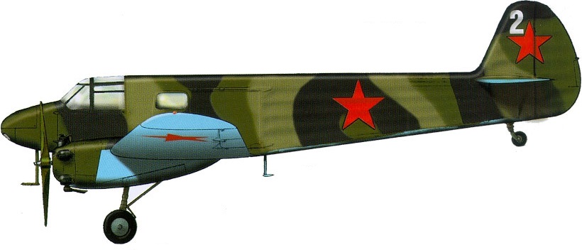 Profil couleur du Yakovlev Yak-6 ‘Crib’