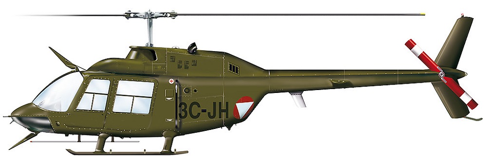 Profil couleur du Bell 206 Jet Ranger