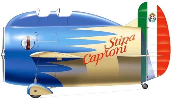 Profil couleur du Caproni Stipa