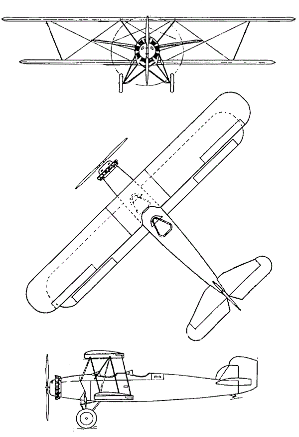 Plan 3 vues du Keystone NK Pup