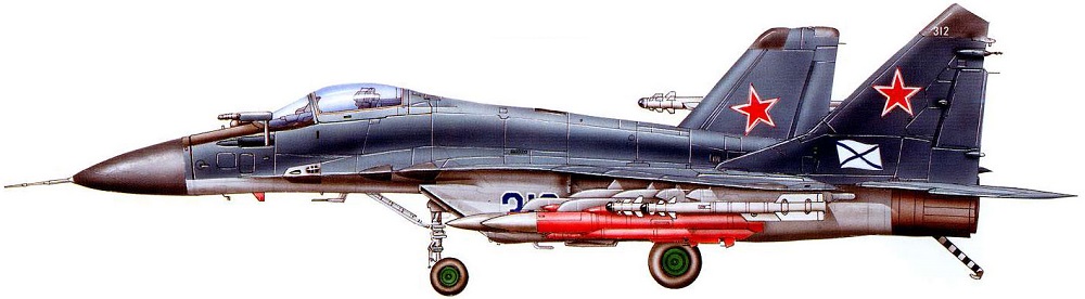 Profil couleur du Mikoyan MiG-29K ‘Fulcrum-D’