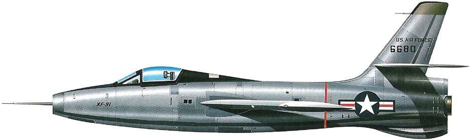 Profil couleur du Republic XF-91 Thunderceptor