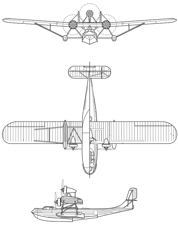 Plan 3 vues du Martin P2M