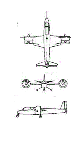 Plan 3 vues du Doak VZ-4