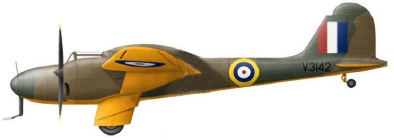 Profil couleur du Boulton Paul P.92/2