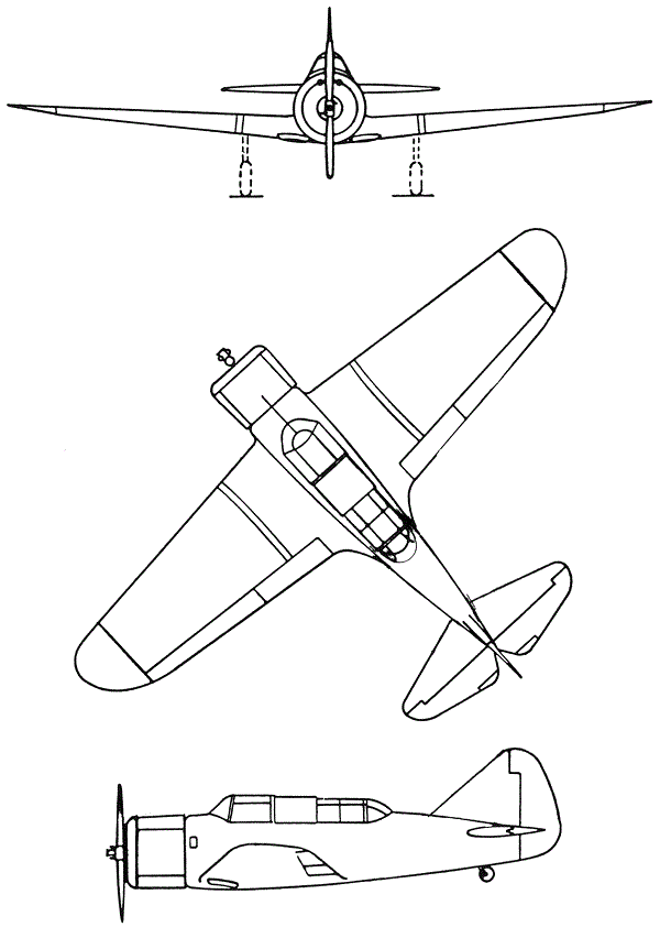 Plan 3 vues du Spartan FBW-1 Zeus