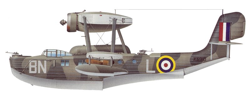 Profil couleur du Saunders-Roe A.27 London