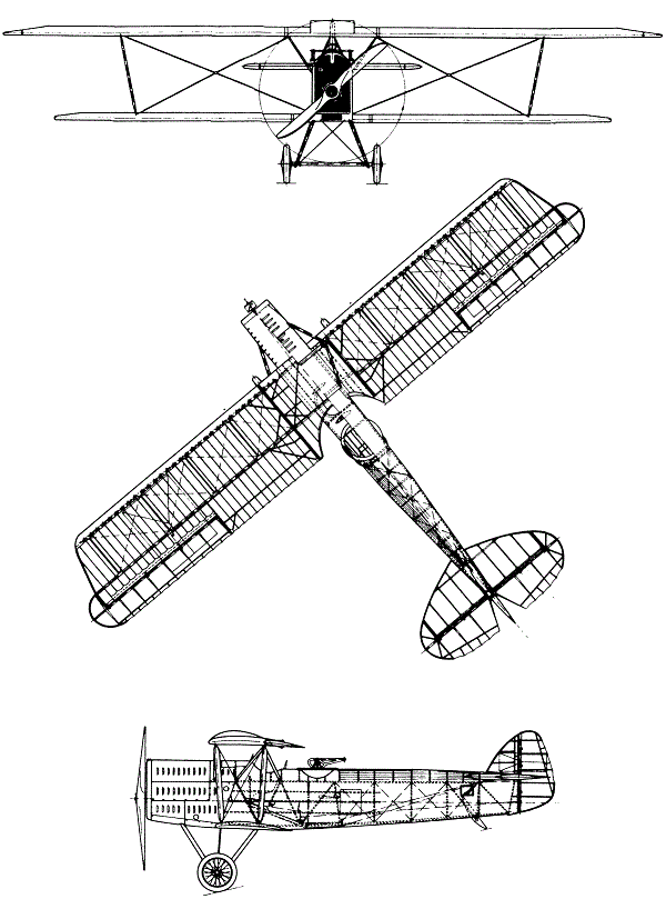 Plan 3 vues du Aero A.11