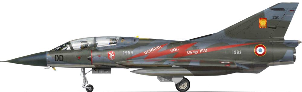 Profil couleur du Dassault Mirage IIIB