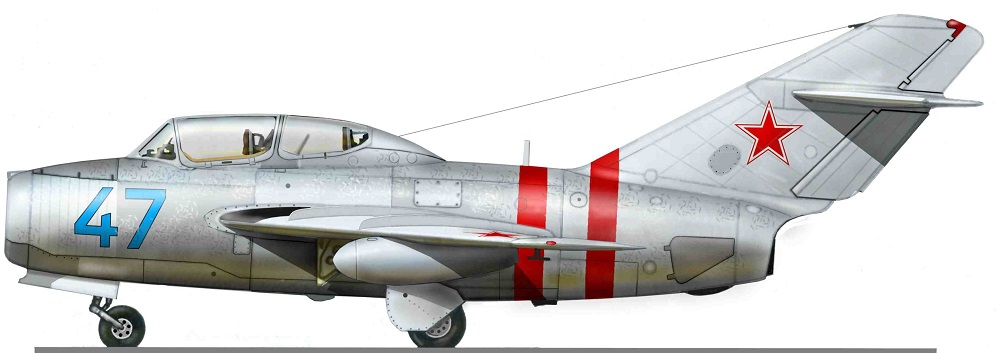 Profil couleur du Mikoyan-Gurevich MiG-15UTI ‘Midget’