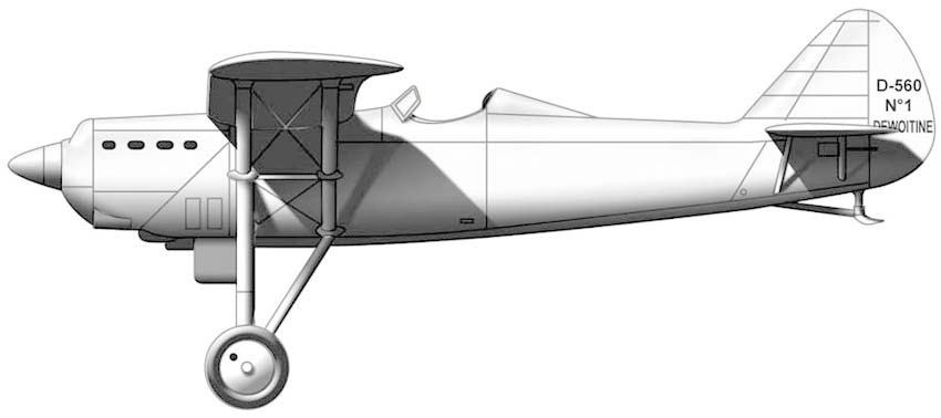 Profil couleur du Dewoitine D.560 / D.570