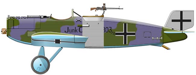 Profil couleur du Junkers CL.I