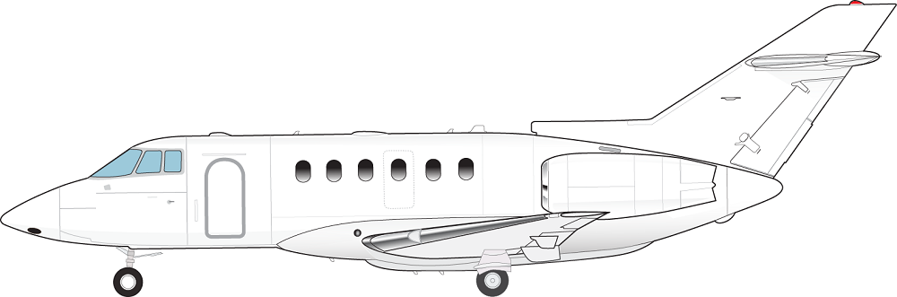 Profil couleur du Hawker Beechcraft Hawker 800