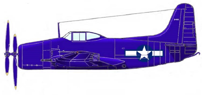 Profil couleur du Curtiss XBTC