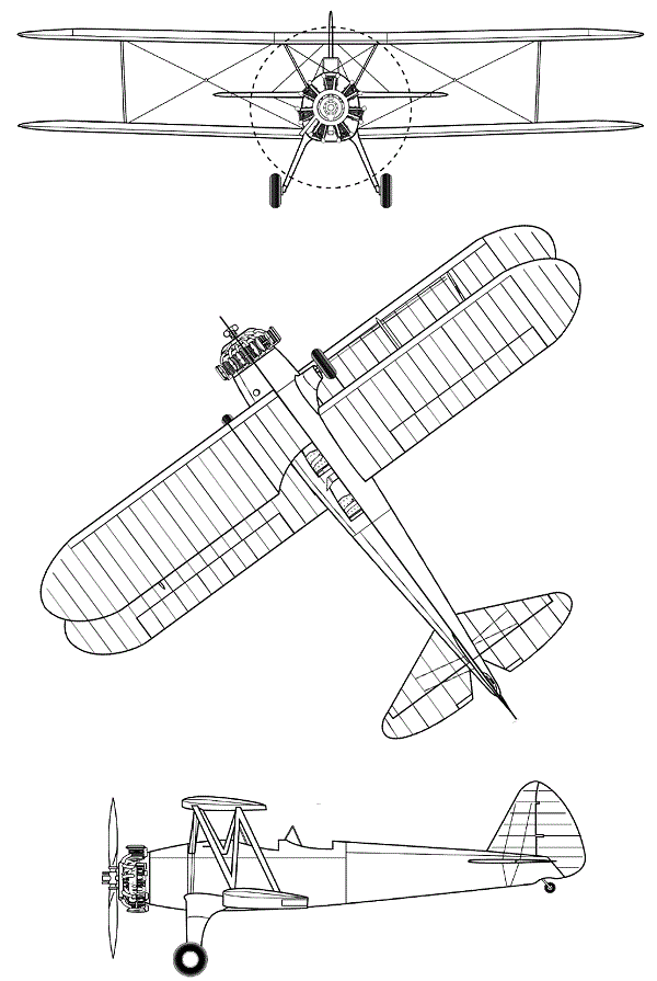 Plan 3 vues du Saint Louis PT-15