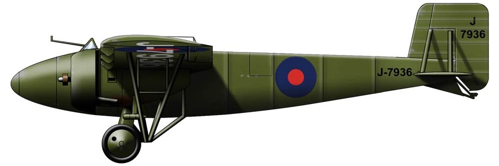 Profil couleur du Boulton Paul P.31 Bittern