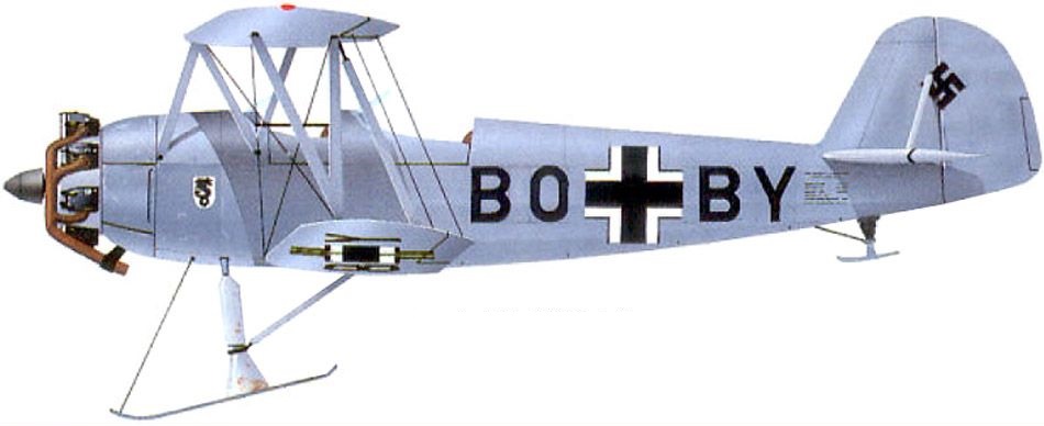 Profil couleur du Heinkel He 72 Kadett