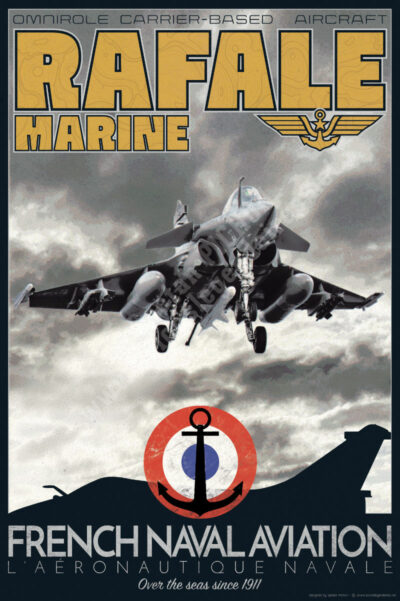Poster "Rafale Marine - French Naval Aviation"