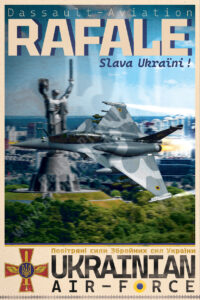 Poster "Rafale - Ukrainian Air Force"