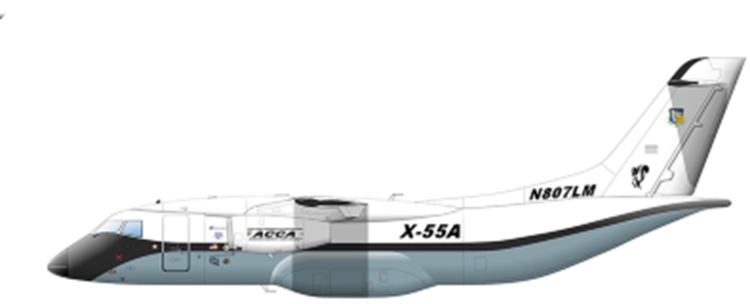 Profil couleur du Lockheed-Martin X-55