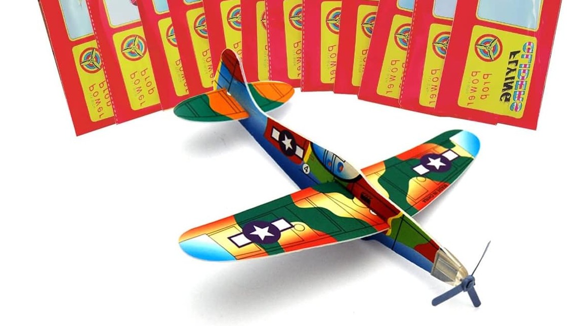 Lot De 12 Avions Planeurs En Polystyrène Pour Enfants – À Assembler, Hélices, Couleurs Vives – Jouet Extérieur Anniversaire