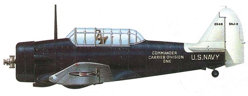 Profil couleur du North American SNJ Texan