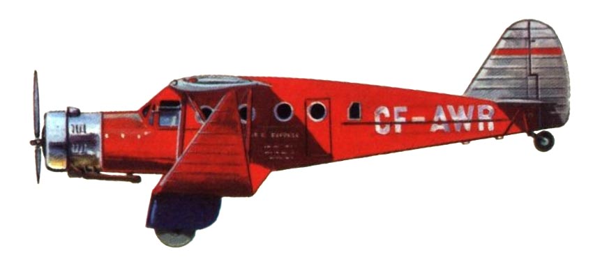 Profil couleur du Bellanca Y1C-27 Airbus