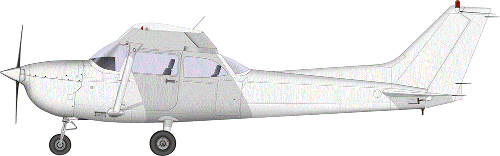 Profil couleur du Cessna 172 Skyhawk