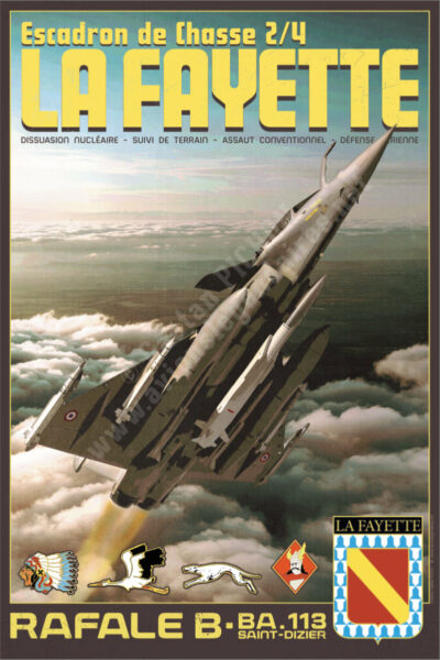 Poster "Rafale - 2/4 La Fayette"