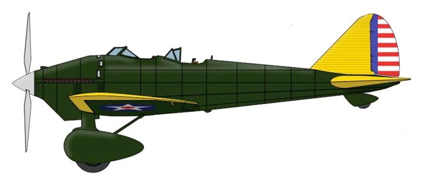 Profil couleur du Fokker-America XA-7