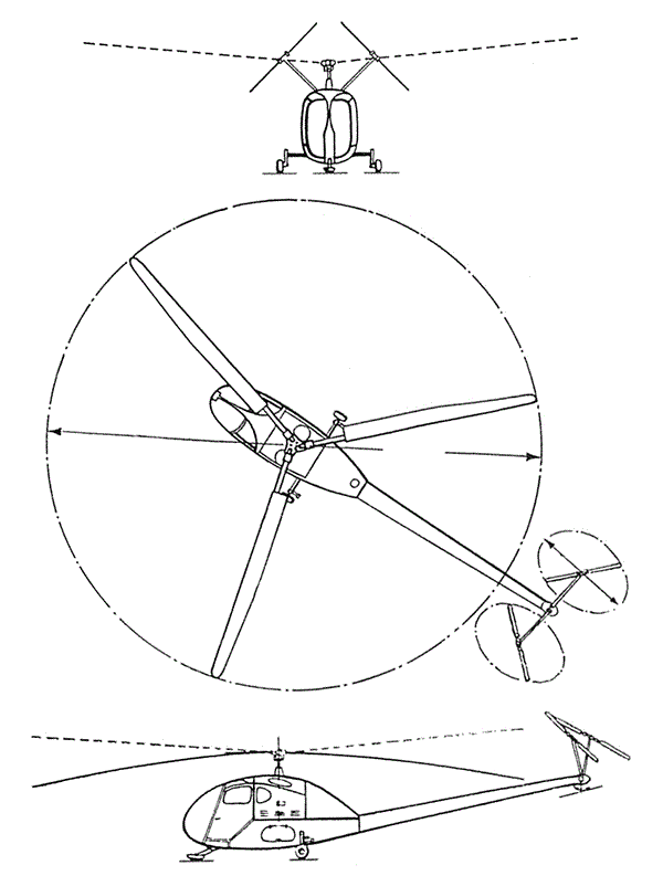 Plan 3 vues du Sud-Est SE.3110