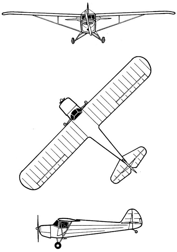 Plan 3 vues du FMA IA 20 El Boyero Plan 3 vues du FMA IA 20 El Boyero