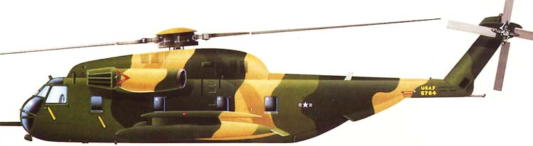 Profil couleur du Sikorsky HH-53 Super Jolly Green Giant Profil couleur du Sikorsky HH-53 Super Jolly Green Giant