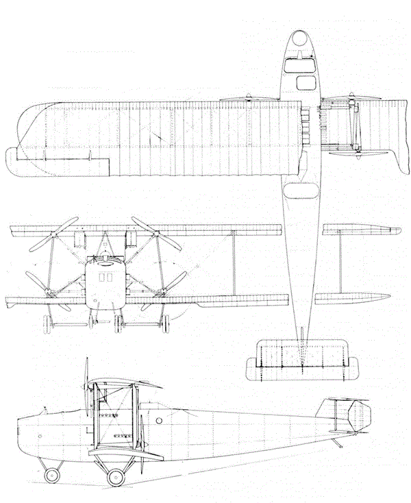 Plan 3 vues du DFW R.II