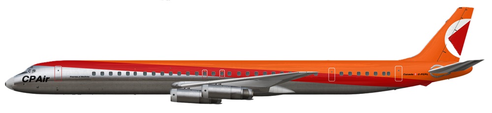 Profil couleur du Douglas DC-8 Profil couleur du Douglas DC-8