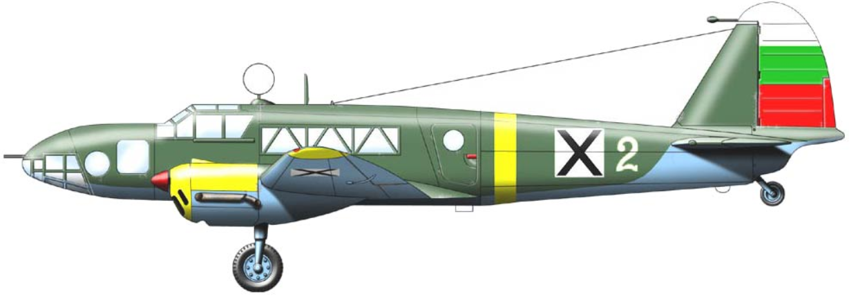 Profil couleur du Kaproni Bulgarski KB-6 Papagal