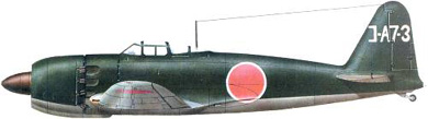 Profil couleur du Mitsubishi A7M Reppu ‘Sam’