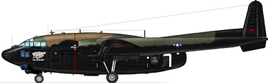 Profil couleur du Fairchild AC-119 Shadow / Stinger