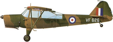 Profil couleur du Taylorcraft Auster A.O.P.