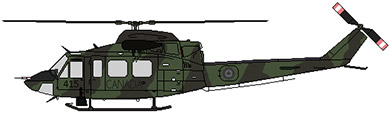 Profil couleur du Bell 412 / CH-146 Griffon