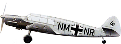 Profil couleur du Messerschmitt Bf 108 Taifun