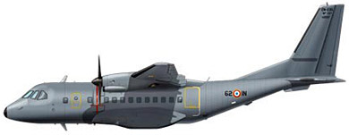 Profil couleur du CASA CN-235