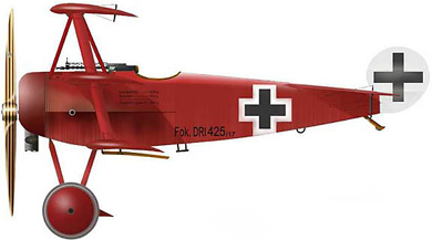 Profil couleur du Fokker Dr I