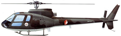 Profil couleur du Aérospatiale AS-350/AS-550 Ecureuil