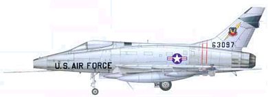 Profil couleur du North American F-100 Super Sabre
