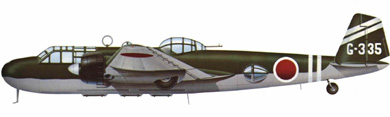 Profil couleur du Mitsubishi G3M  ‘Nell’